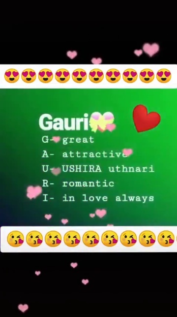 Gauri Name Art Gauri Name Art Video Sakshi 37 Sharechat Funny Romantic Videos Shayari Quotes
